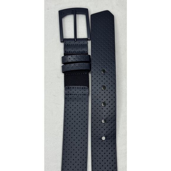 Travis Mathew Cuater Navy Blue Faux Leather Textured Golf Belt Size 40 - Picture 5 of 8